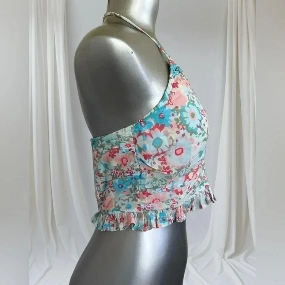 $10 Add-on | American Eagle Crop  Halter Top - Picture 3 of 16